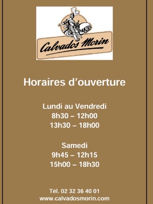 Les horaires de notre magasin ont chang 